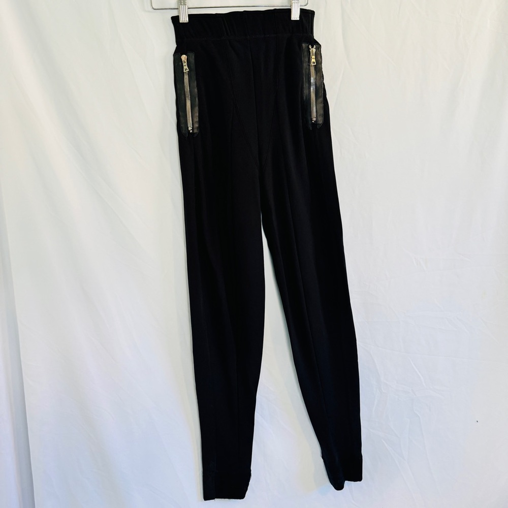 Vtg Girbaud Marithe Francois High Waisted Zipper Pockets Sz S/26 Joggers Legging